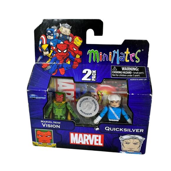 Marvel Minimates TRU Toys R Us Wave 19 Marvel Now Vision & Quicksilver - Picture 1 of 5